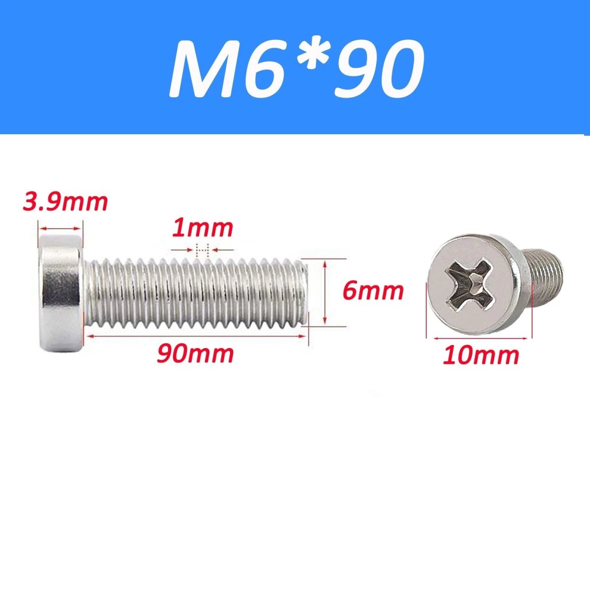 A2 Stainless Steel Cheese Head Phillips Machine Screws | M2–M8 Metric Bolts - HomeDIYer