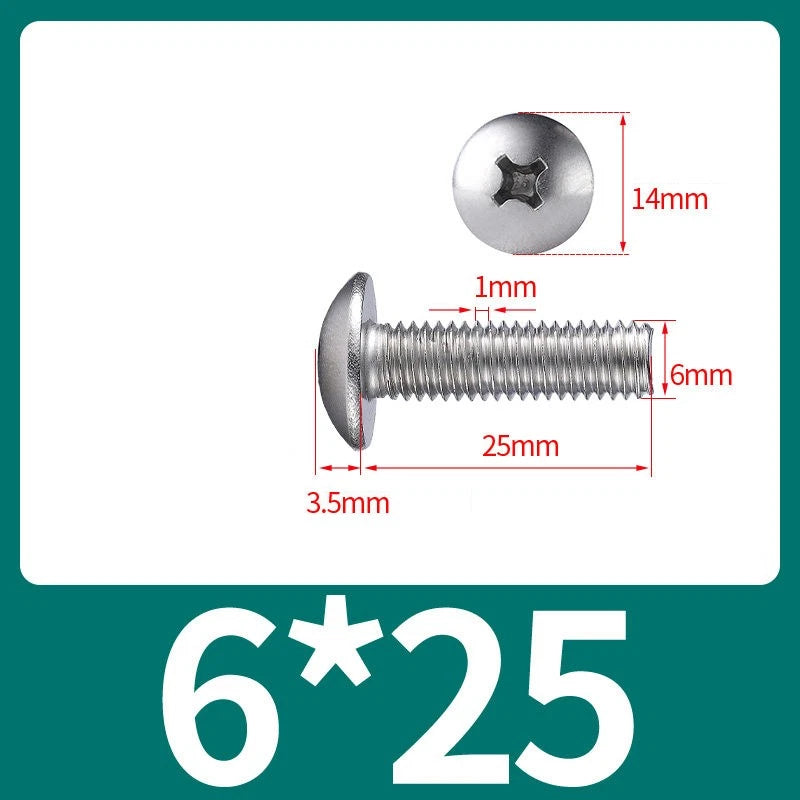 Phillips Flat Head Machine Screws M2-M8 | A2/A4 Stainless Steel