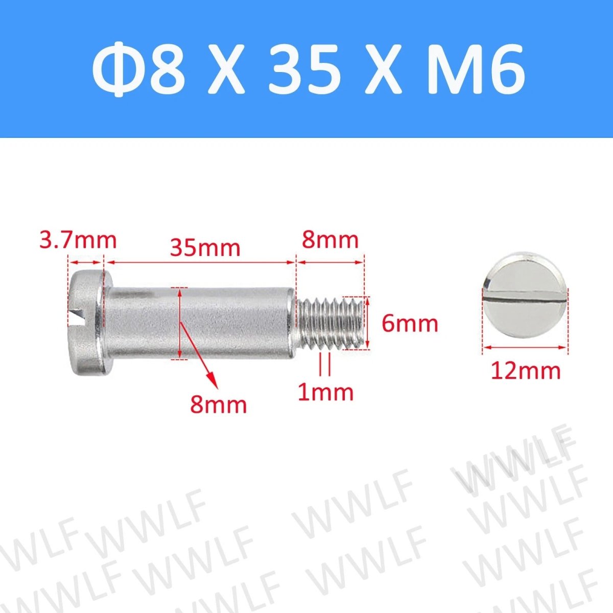 A2 Stainless Steel Slotted Shoulder Bolts DIN 923 | Step Stripper Bolts M1.6–M10 - HomeDIYer