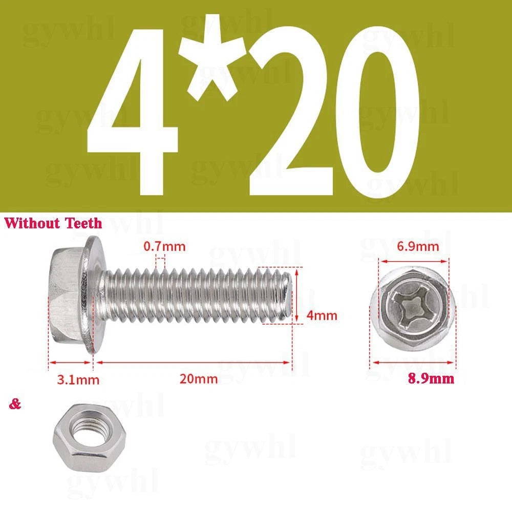 Phillips Hex Flange Bolts with Hex Nuts — Serrated & Smooth, M3–M8