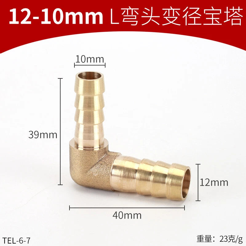 Brass Reducing Hose Fittings – Straight, L, T & Y Connectors for Gas & Air Tube