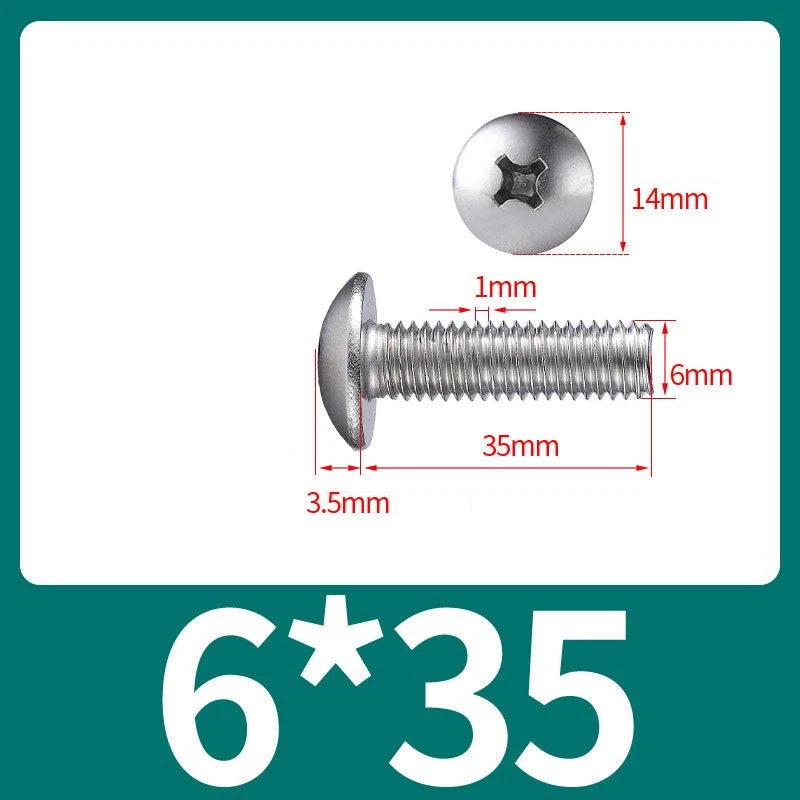 Phillips Flat Head Machine Screws M2-M8 | A2/A4 Stainless Steel