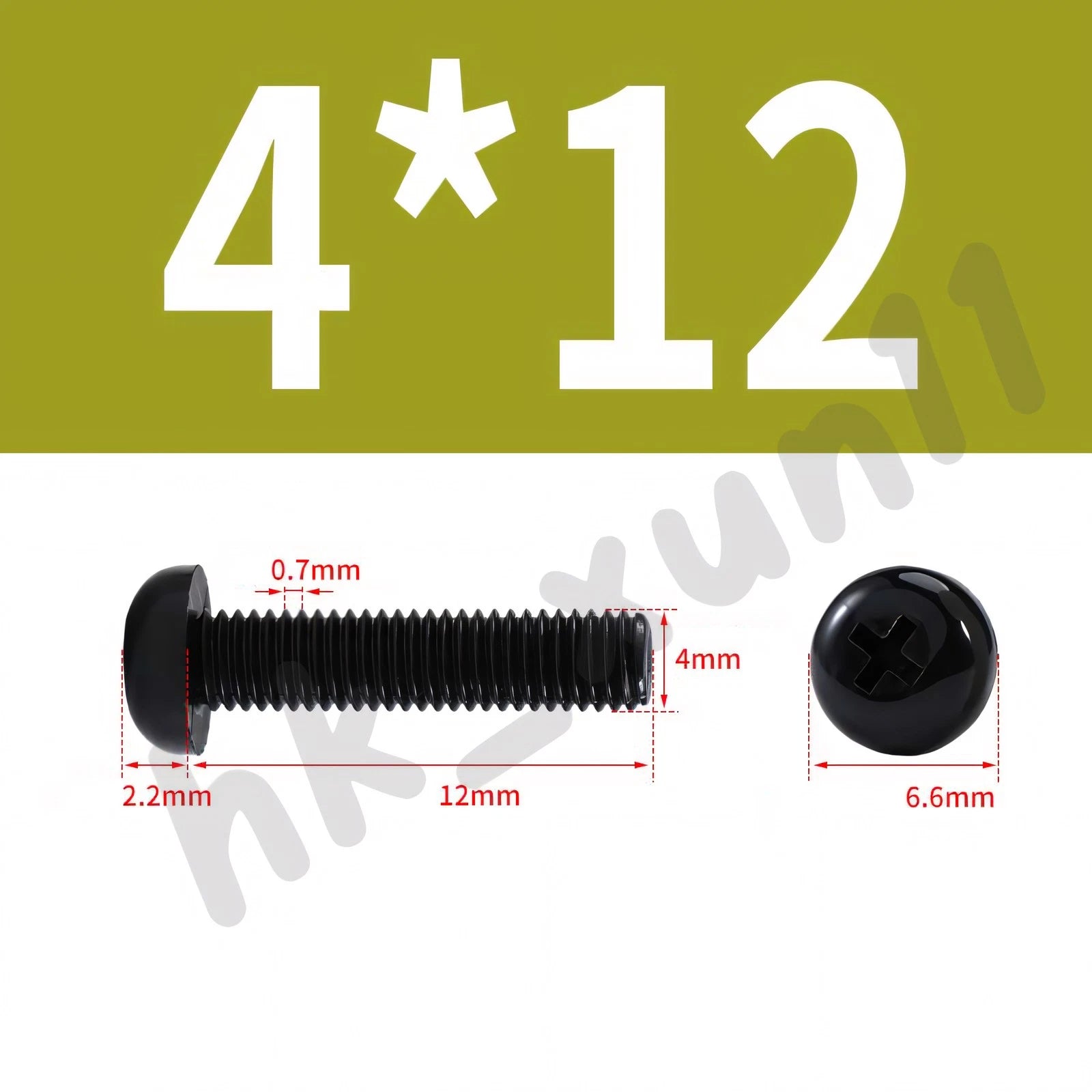 White/Black Nylon Phillips Machine Screws – M2 to M6, Plastic Round Pan Head Bolts