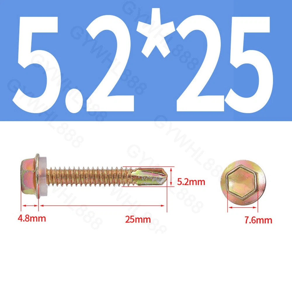 410 & A2 Stainless Hex Head Self‑Drilling Tek Screws – for Metal Roofing & Sheeting