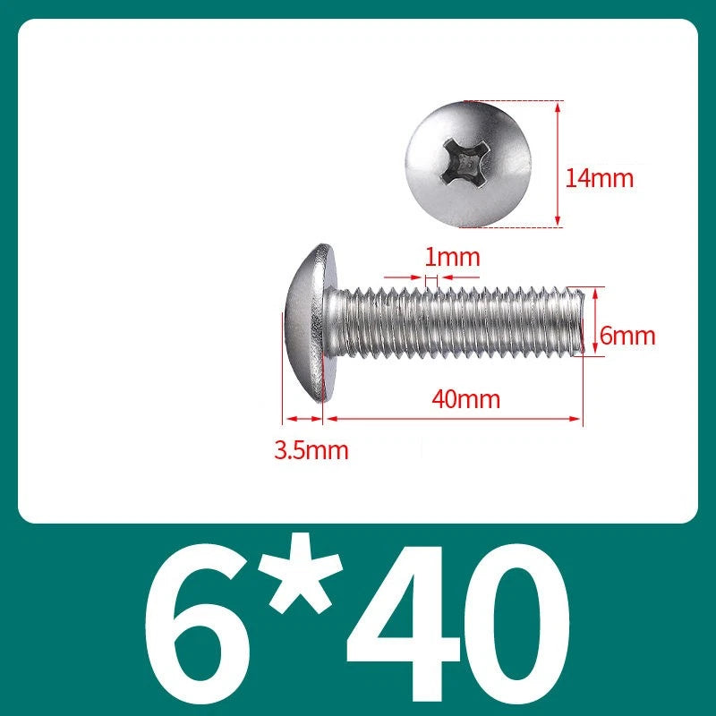 Phillips Flat Head Machine Screws M2-M8 | A2/A4 Stainless Steel