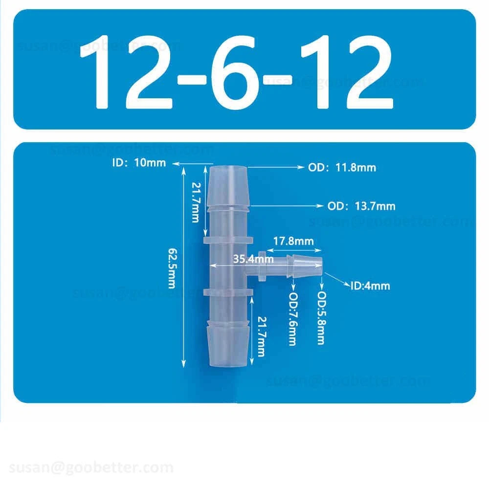 Plastic Barbed Hose Connectors — T-Piece, Elbow & Straight Fittings for Air & Water Lines