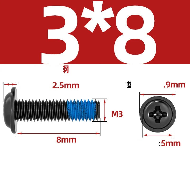 M2–M6 Flanged Button Head Screws – Carbon Steel, Phillips Drive, Nickel or Black Zinc Plated