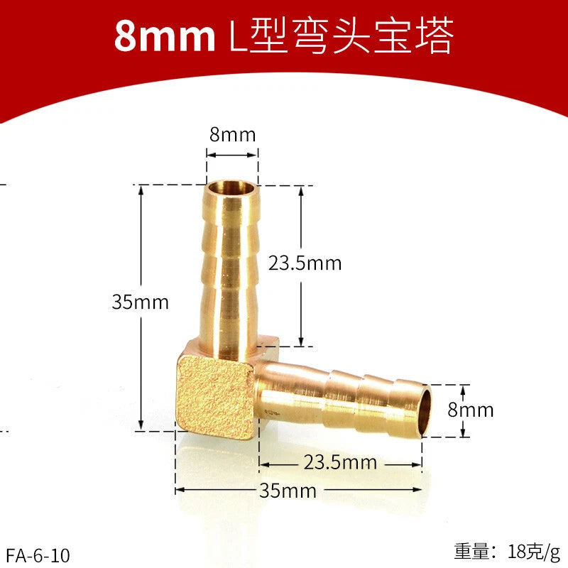 Brass Reducing Hose Fittings – Straight, L, T & Y Connectors for Gas & Air Tube