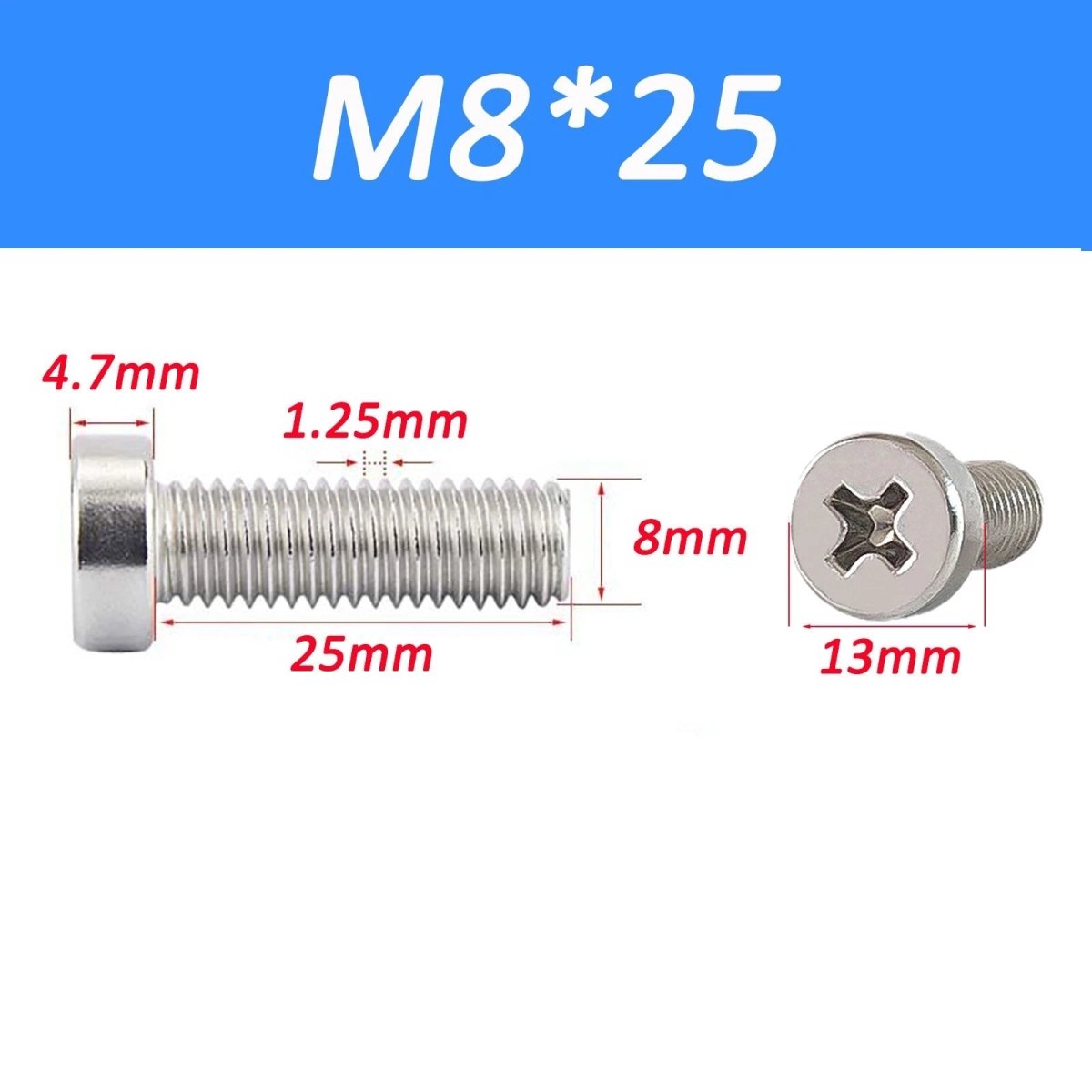 A2 Stainless Steel Torx Button Head Screws ISO 7380 - 1 | M4 M5 M6 M8 Chamfered - HomeDIYer