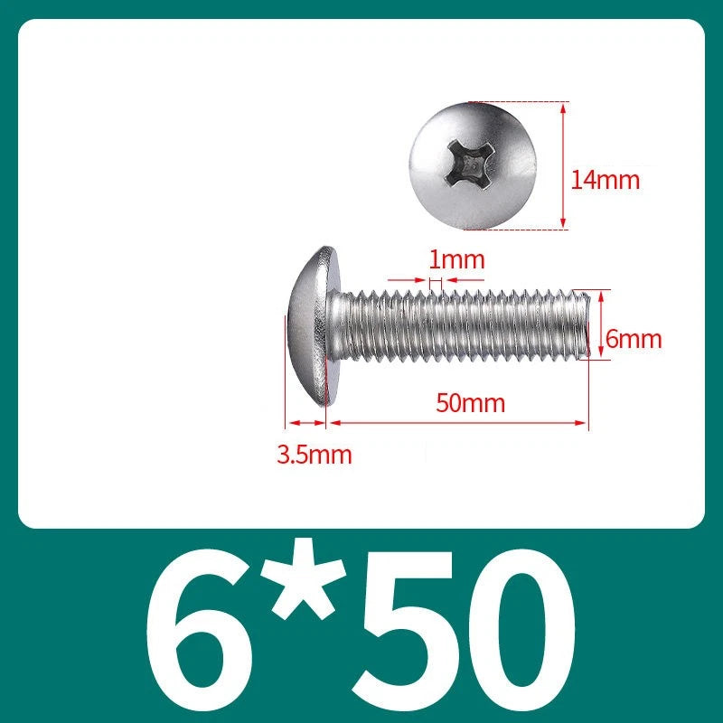 Phillips Flat Head Machine Screws M2-M8 | A2/A4 Stainless Steel