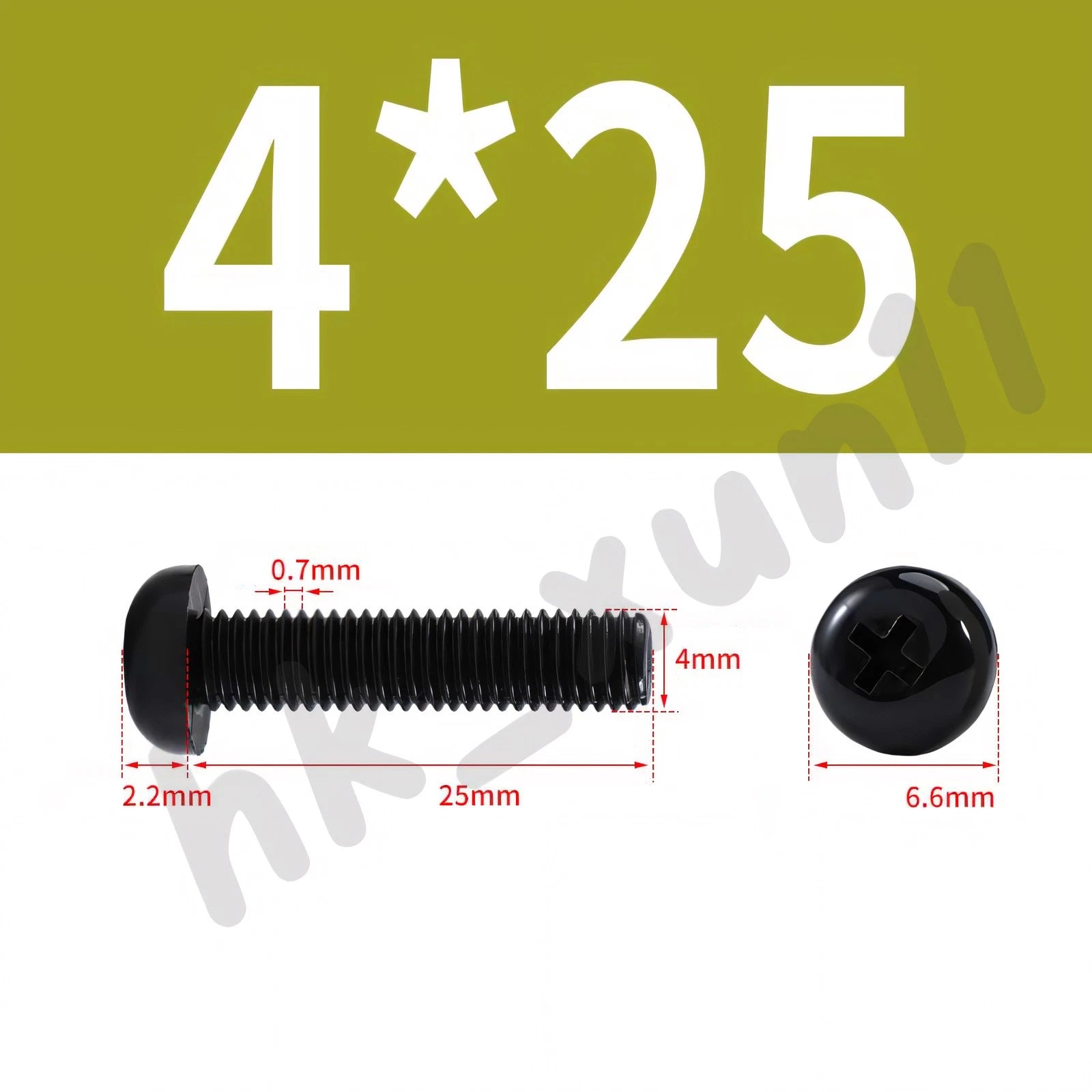 White/Black Nylon Phillips Machine Screws – M2 to M6, Plastic Round Pan Head Bolts