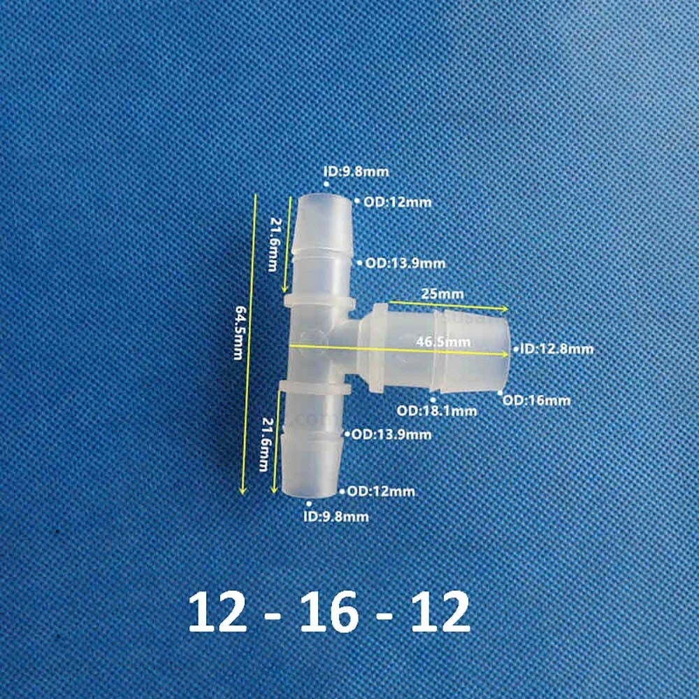 Plastic Barbed Hose Connectors — T-Piece, Elbow & Straight Fittings for Air & Water Lines