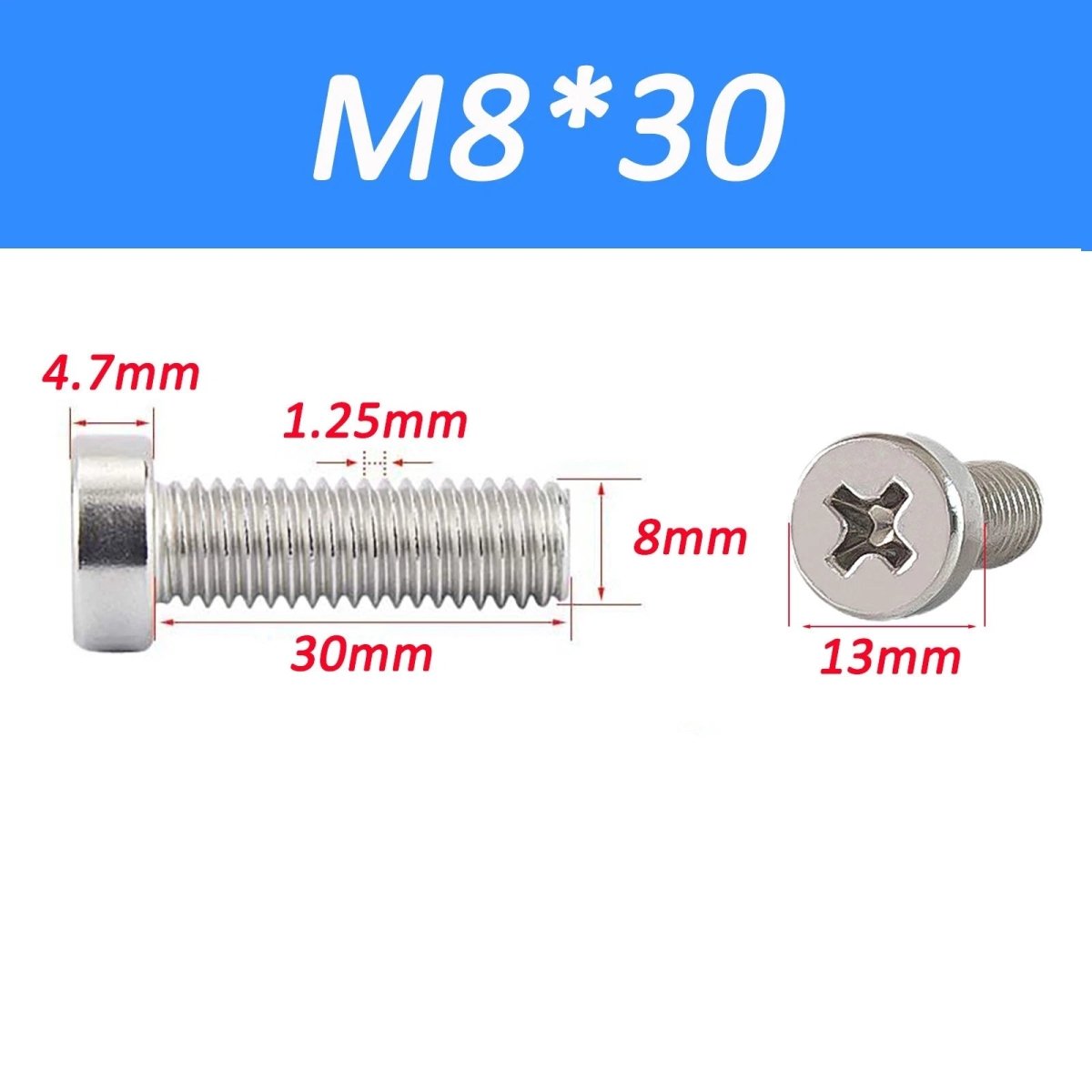 A2 Stainless Steel Cheese Head Phillips Machine Screws | M2–M8 Metric Bolts - HomeDIYer