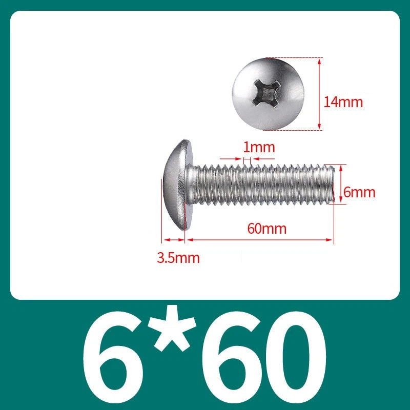 Phillips Flat Head Machine Screws M2-M8 | A2/A4 Stainless Steel