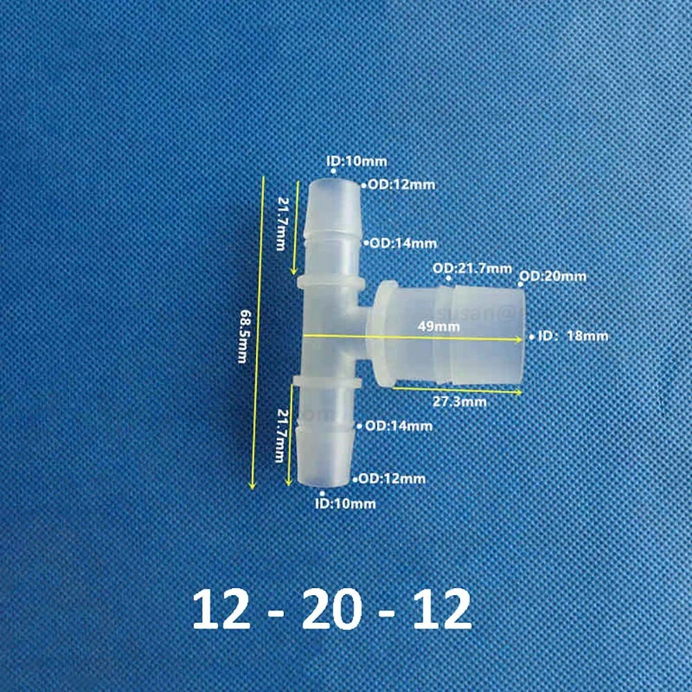Plastic Barbed Hose Connectors — T-Piece, Elbow & Straight Fittings for Air & Water Lines