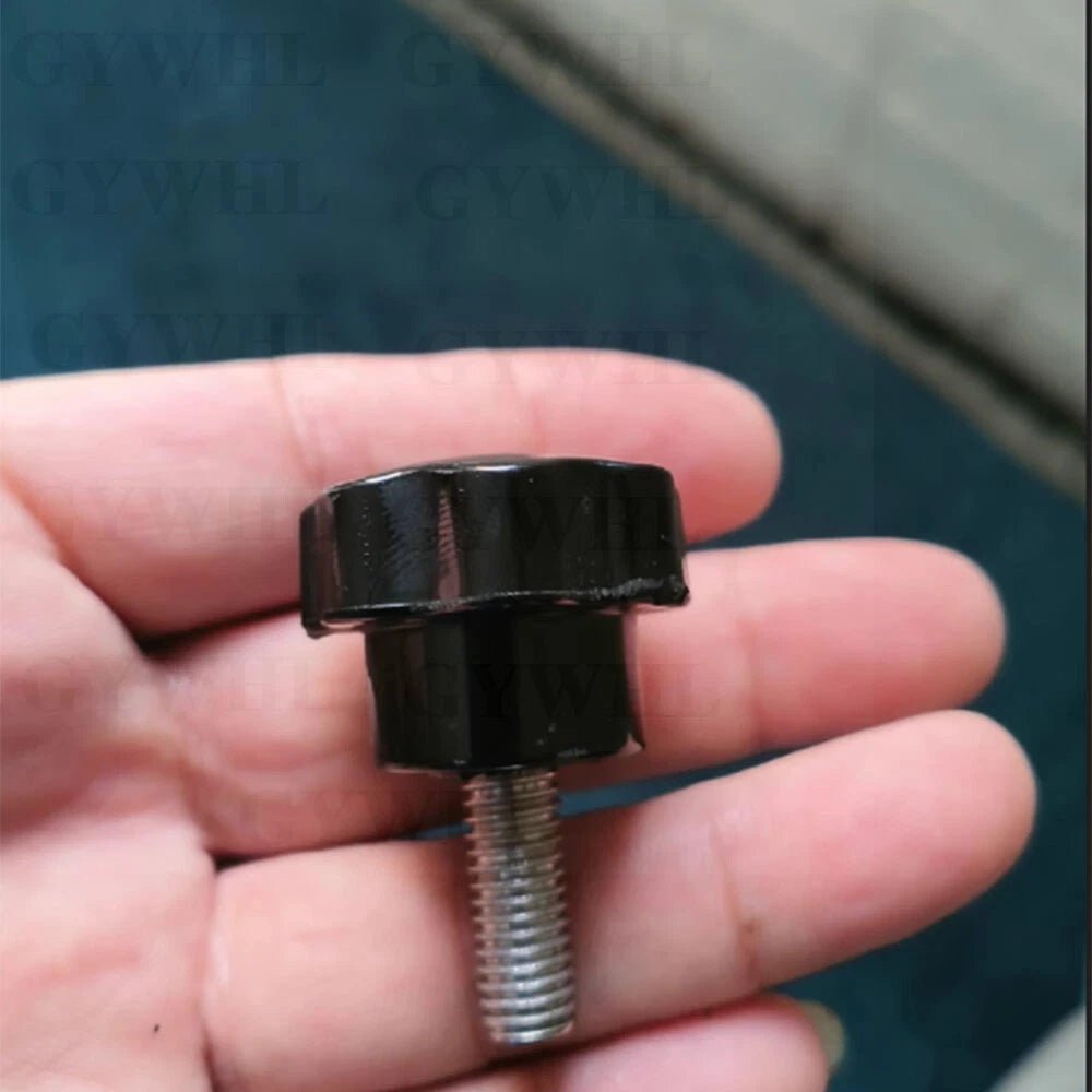 Stainless Thumb Screws Hand Knob Grip Bolts Black Plastic Hexalobular Star Head - HomeDIYer