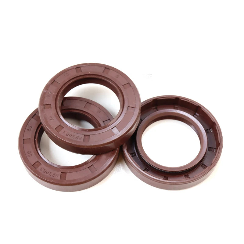 FKM Oil Seals Rotary Shaft Seal TC Double Lip w Spring Dust Grease Metric