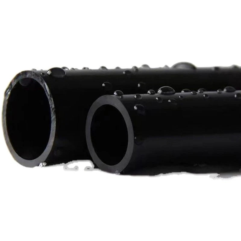Black PVC Round Tube Pipe — Solvent Weld Hard Tubing | 20–50mm OD, 500mm Long