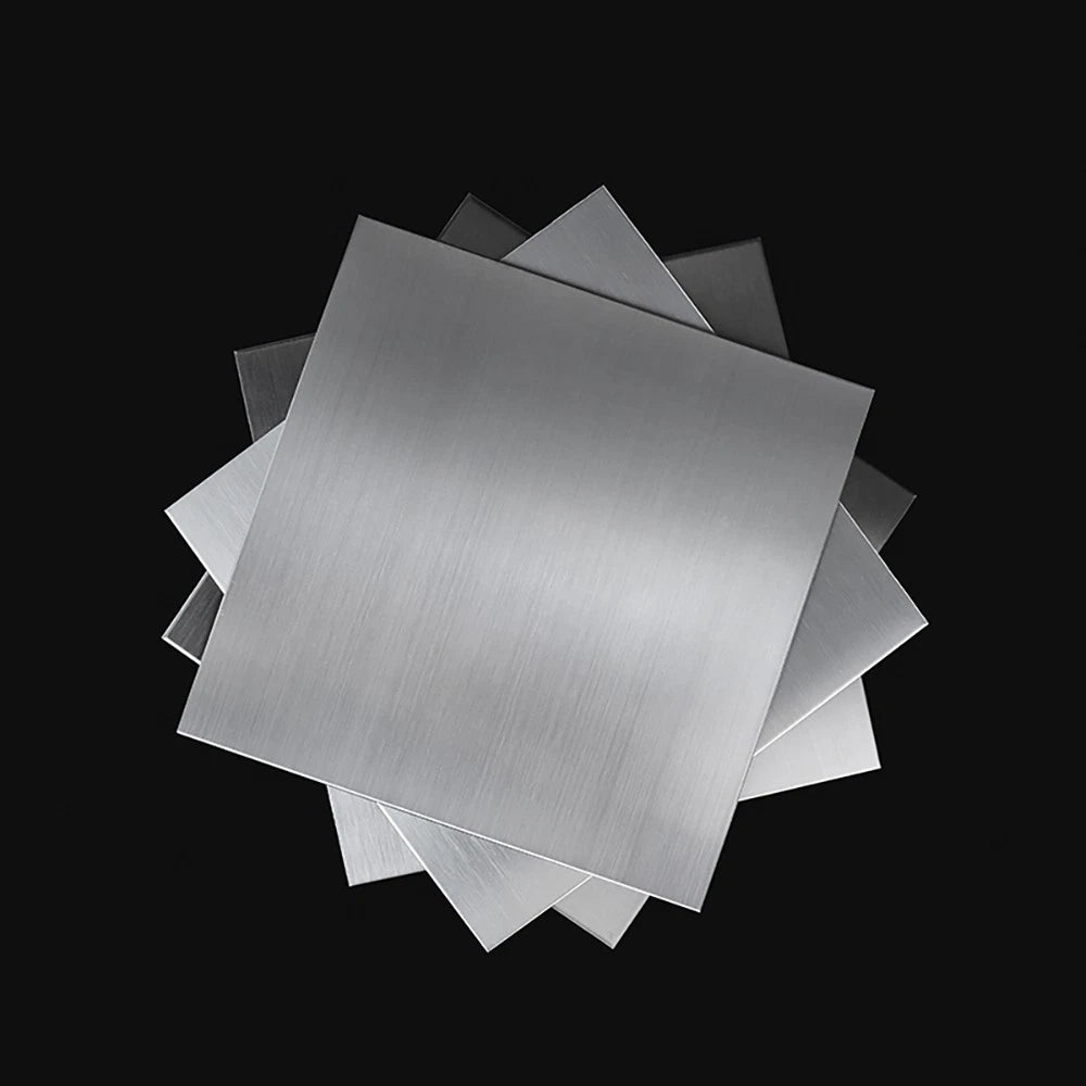 Stainless Steel Sheet, 0.6mmx43mmx63mm, 2mmx43mmx63mm, 3mmx43mmx63mm, 2 pcs each