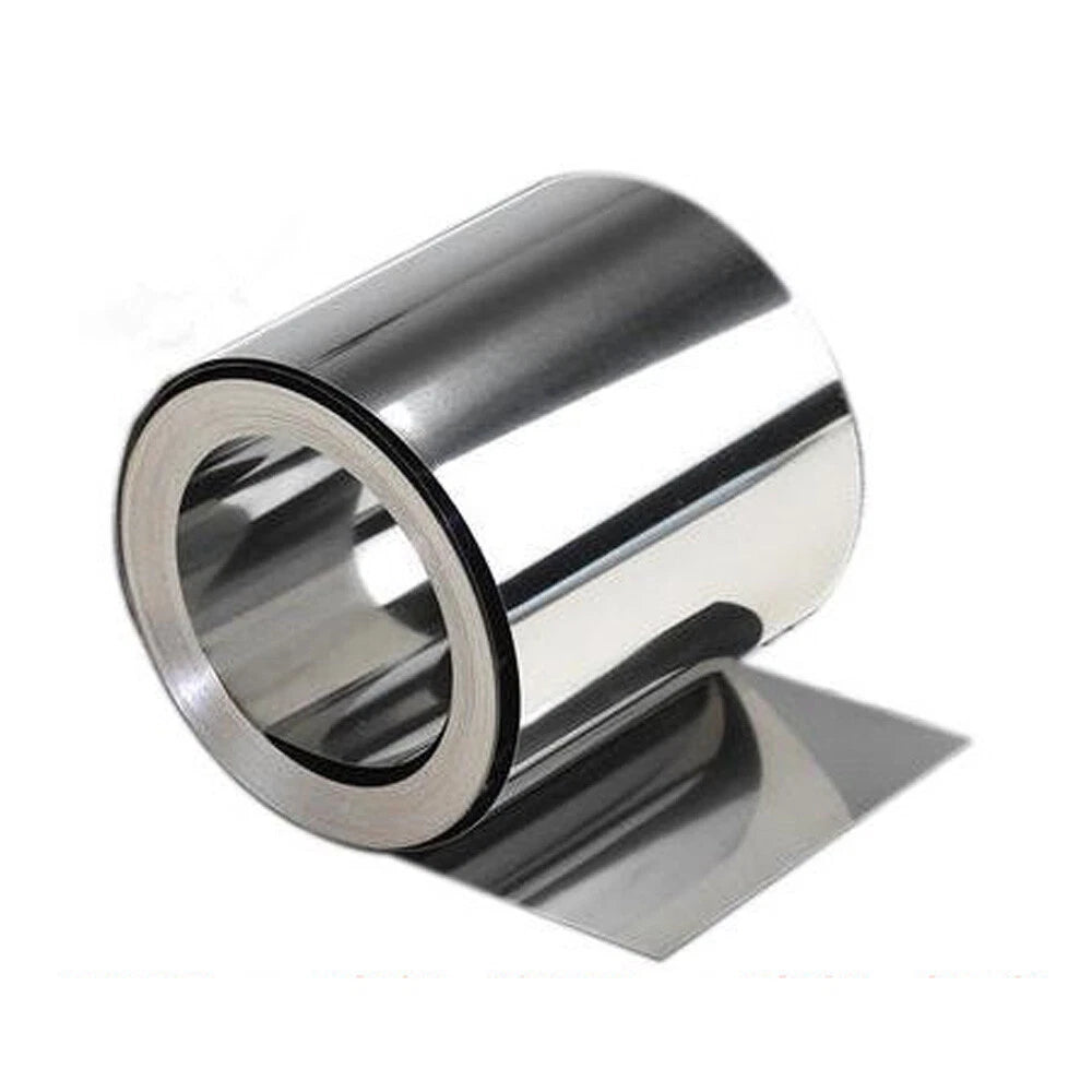 304 Stainless Steel Plate Band Foil Sheet Roll 0.02mm-2mm Thick 50mm-300mm Width