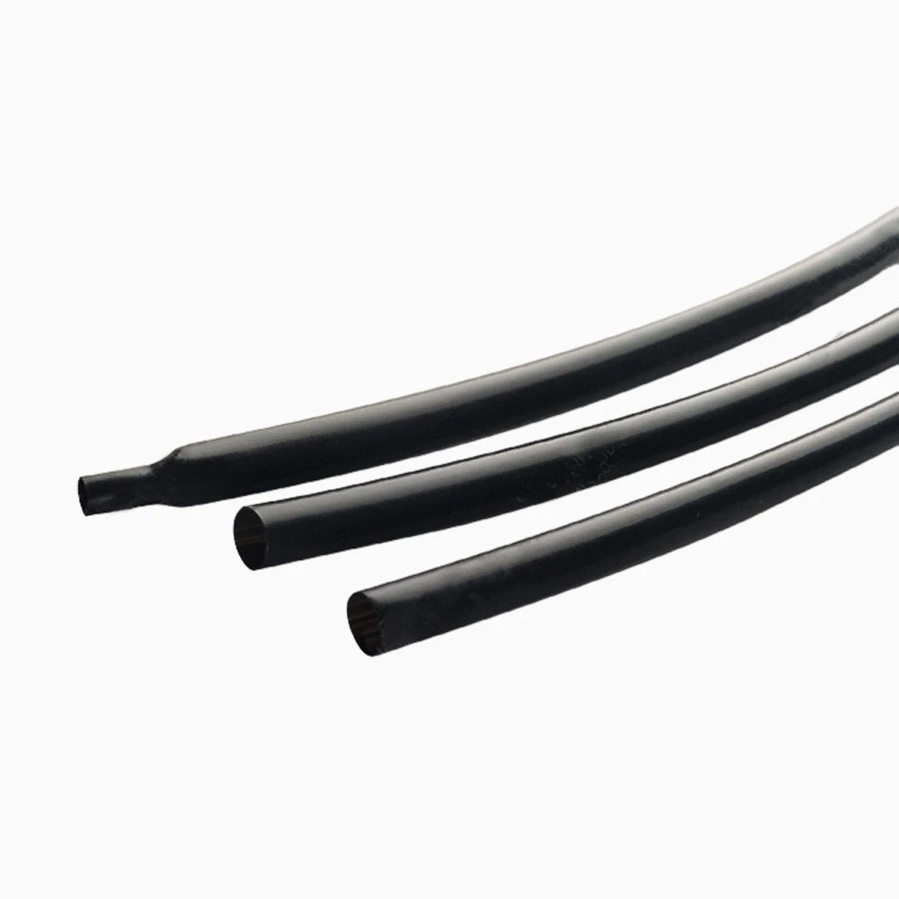 PVDF Heat Shrink Tubing 2:1 — Black & Clear, Ø0.8mm to Ø25.4mm