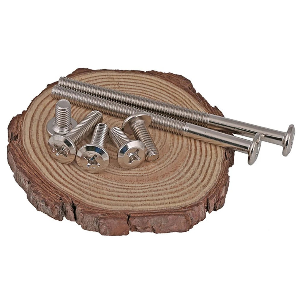 M6 Countersunk Phillips Machine Screws – Nickel Plated, Flat Head Bolts, Fully Threaded (12–90mm)