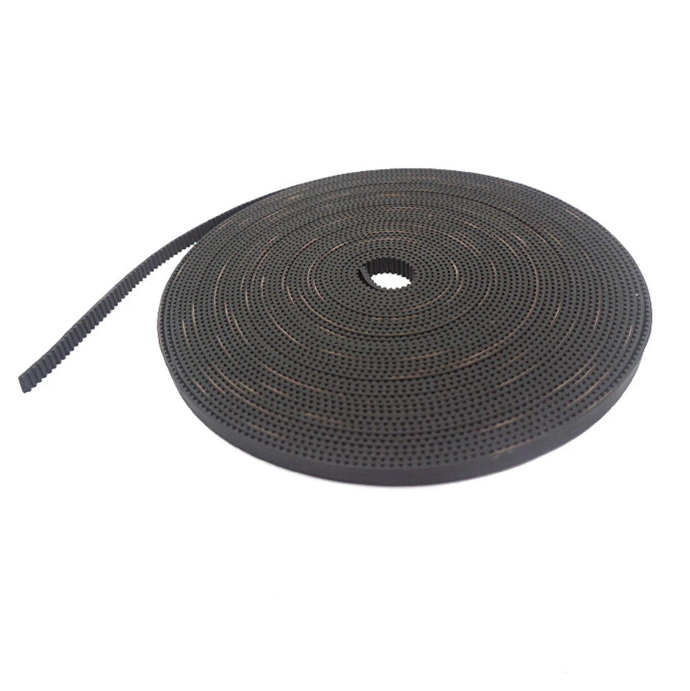 Open Timing Belt — 2GT / HTD-3M / HTD-5M / HTD-8M / STPD-S2M / XL, 6–40 mm Wide, Black, Cut to Length