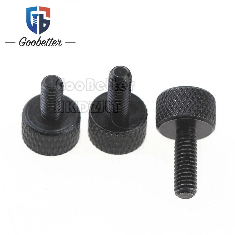 Knurled Thumb Screws M3 M4 | Carbon Steel & Stainless Steel | Hand-Tighten Grip Knob Bolts
