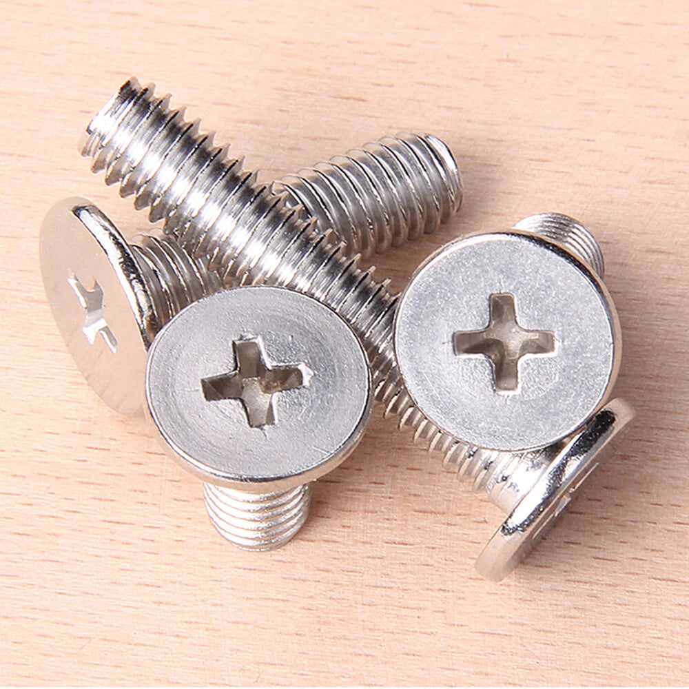 Phillips Flat Head Machine Screws – M2 M2.5 M3 M4, Nickel Plated, Laptop & Electronics Compatible
