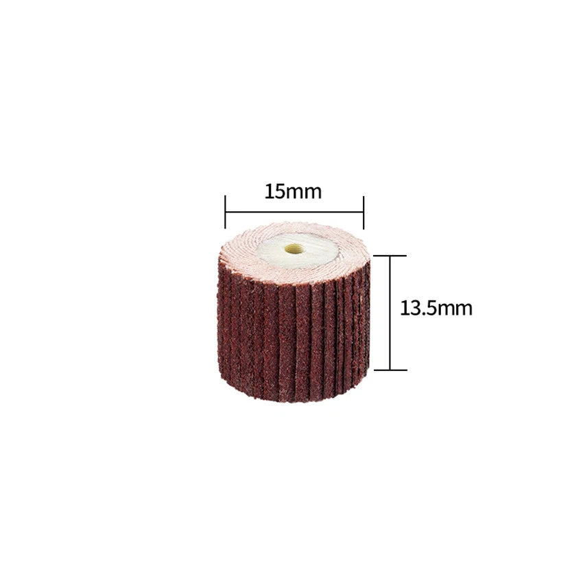 15mm Sanding Flap Wheel Discs 80-600 Grit with 3mm Mandrel – Dremel Rotary Tool Accessory