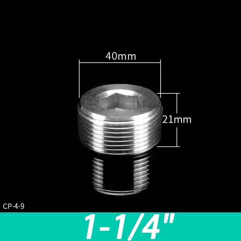 Stainless Steel BSP Pipe Fittings — Plug, Nipple, Elbow, T-Piece & More (1/8" to 4")