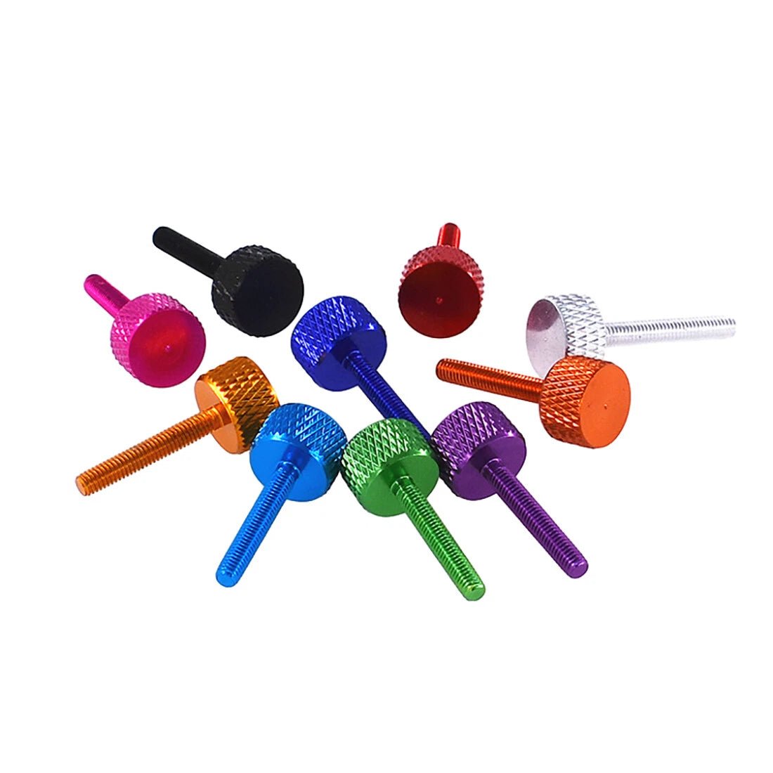 M3 Knurled Thumb Screws – Aluminum Anodized, Multiple Colors & Lengths - HomeDIYer