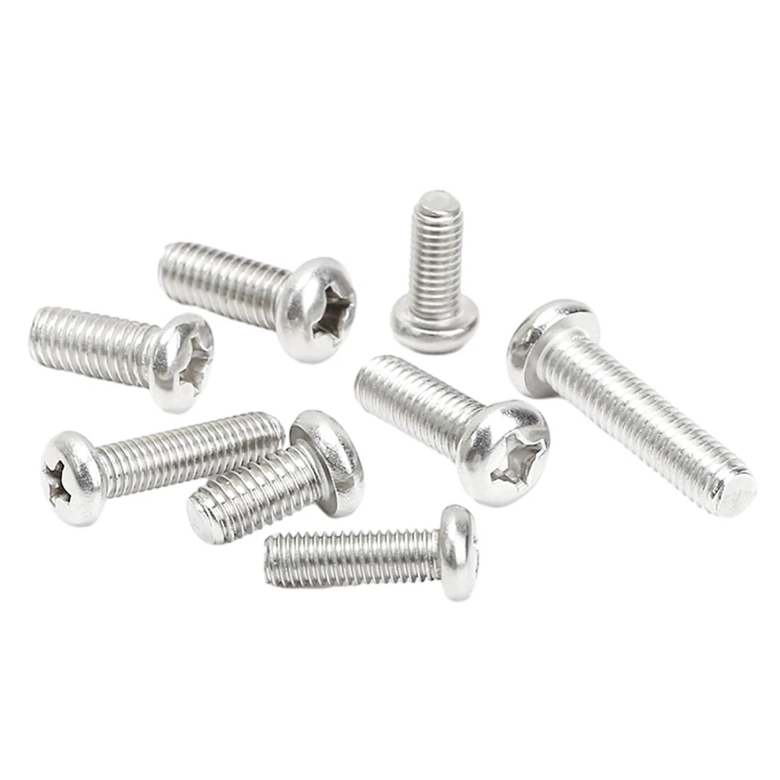 M3-M8 Aluminum Alloy Phillips Pan Head Machine Screws | Anodized Metric Bolts