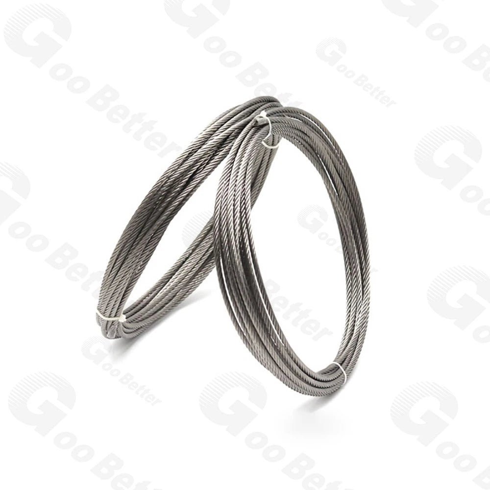 304 Stainless Steel Wire Rope Metal Cable Rigging 0.3mm 0.4mm 1mm 1.2mm - 20mm