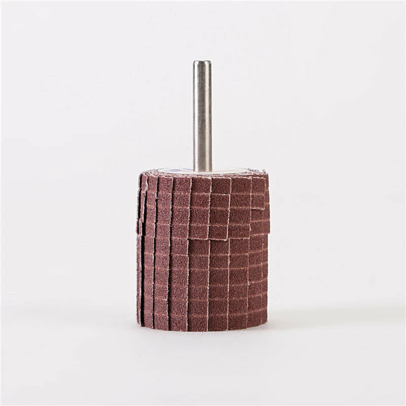 35mm Flap Wheel Disc 150-400 Grit with 6mm Mandrel – Sanding for Drill & Rotary Tool