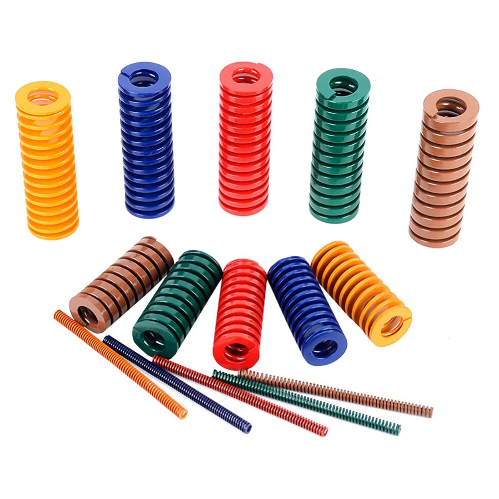 Red Medium Load Duty Compression Die Springs 8-50mm Outer Diameter 15-500mm Long