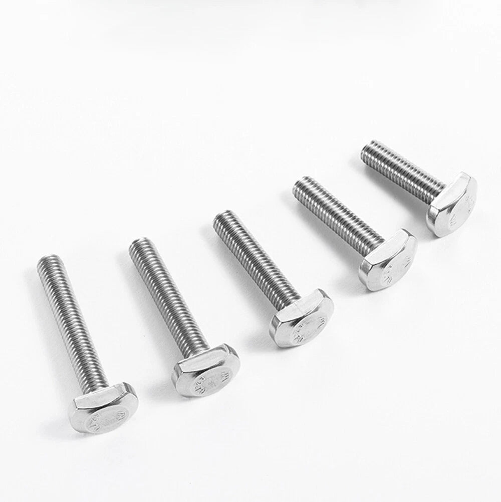 A2 Stainless Steel T - Slot Bolts | M5 M6 M8 M10 M12 | 12mm–70mm | T - Track Bolts - HomeDIYer