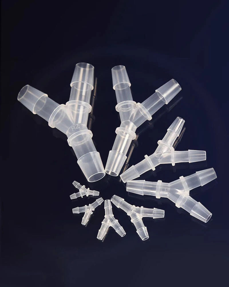 3-Way Y Type Tube Hose Pipe Joint Plastic Tube Connector Barbed 2.4mm~19.5mm