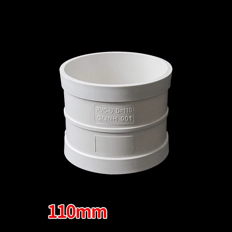 PVC Straight Coupling — Solvent Weld Drain Pipe Connector 50mm–250mm