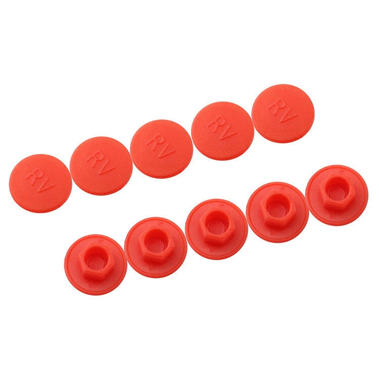 10 Pcs M5/M6 Hexagon Head Screw Caps – Dust-Proof Covers for Bicycle Stem & Bolts (Multiple Colors)