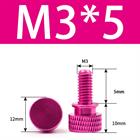 M3 M4 Anodized Aluminum Thumb Screws — Knurled Head Hand Bolts for PC Case, Fishing Rigs & DIY Projects