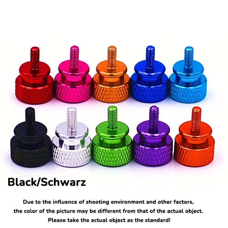 M3.5 High‑Type Knurled Thumb Screws – Aluminum Hand Grip Knob Bolts, DIN 464 - HomeDIYer