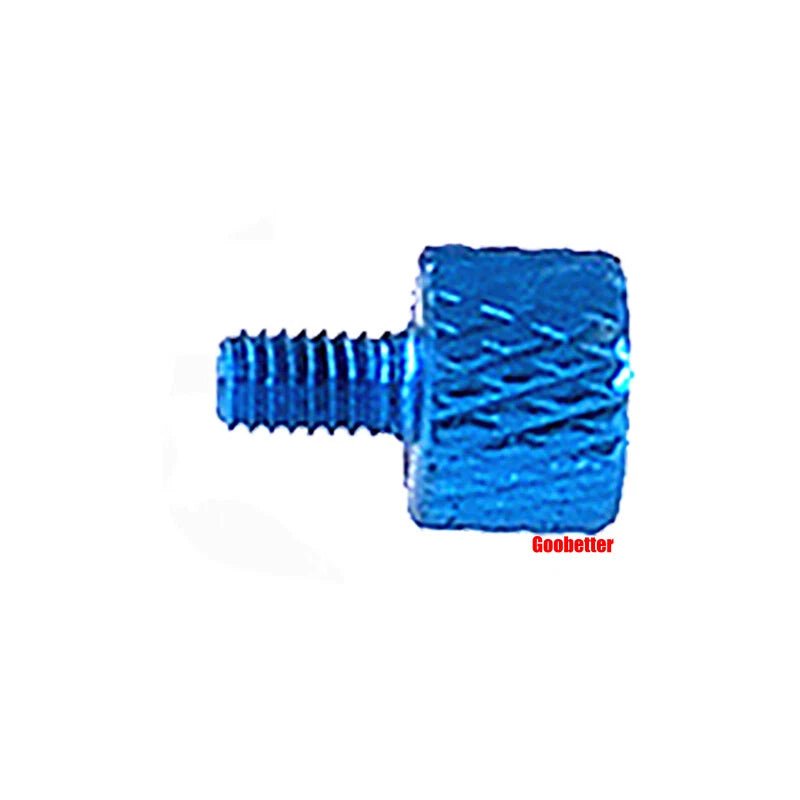 M3×5mm Flat Head Color Knurled Thumb Screws – Aluminum Hand Tighten Grip Knob Bolt (10 Colors) - HomeDIYer