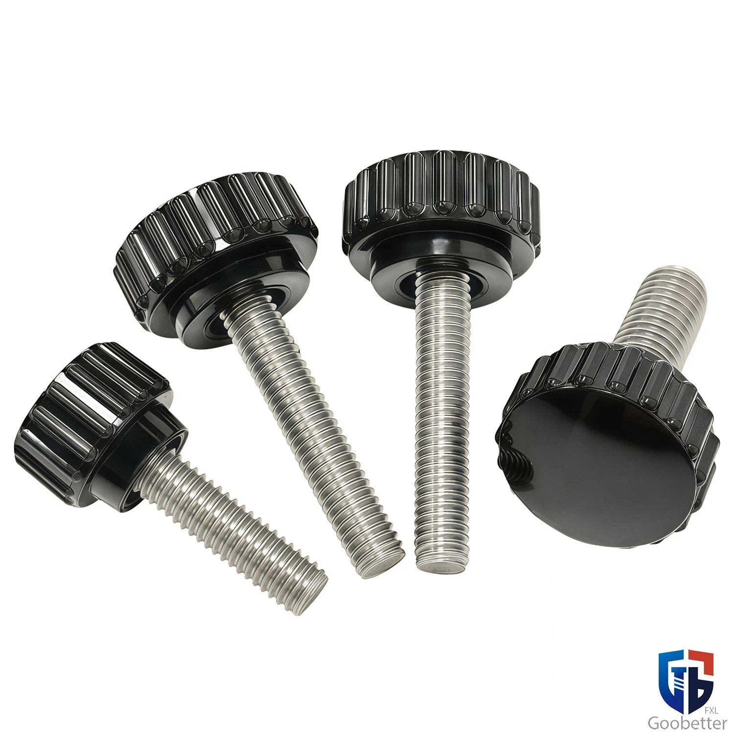 Knurled Thumb Screws with Round Plastic Handle — M3 M4 M5 M6 M8 M10 Clamping Knob Bolts