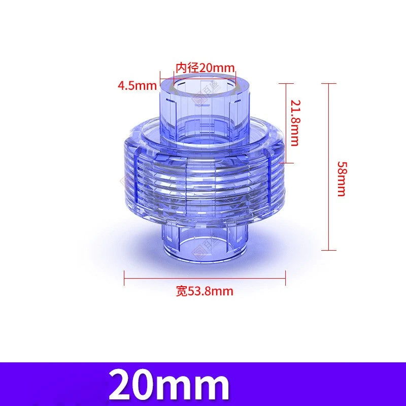 Transparent UPVC Union Fittings for Water Pipes - Quick Connect Coupling 20-63mm