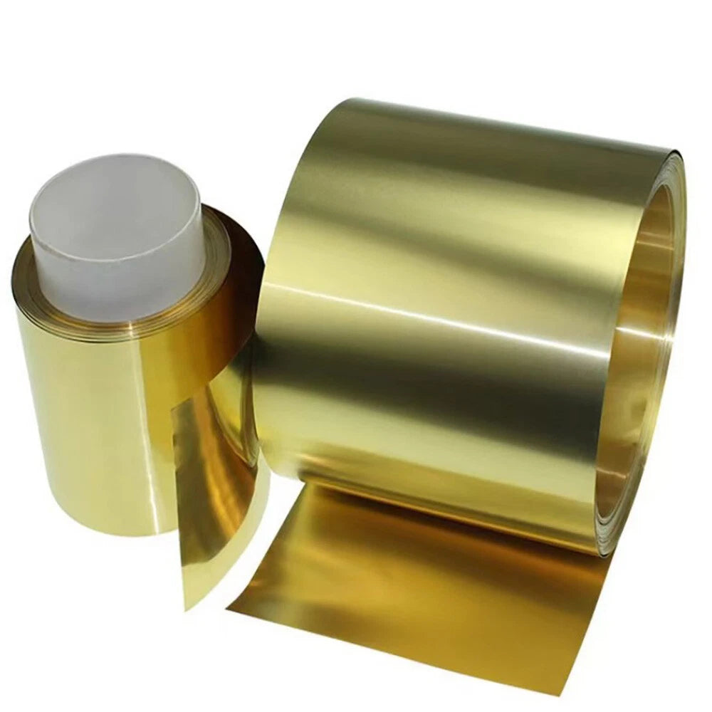 Thin Brass Sheet Strip Roll Metal Foil Shim Plate Thick 0.01mm-1mm Model Making