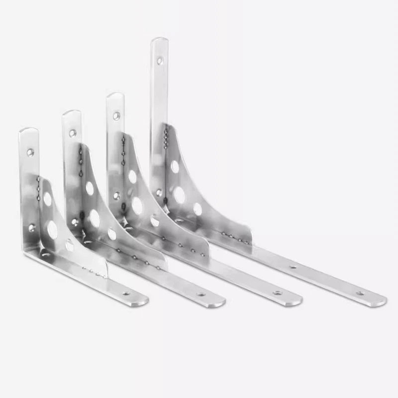 Stainless Steel Wall Mount Shelf Bracket Triangular Support Bookshelf/Storage