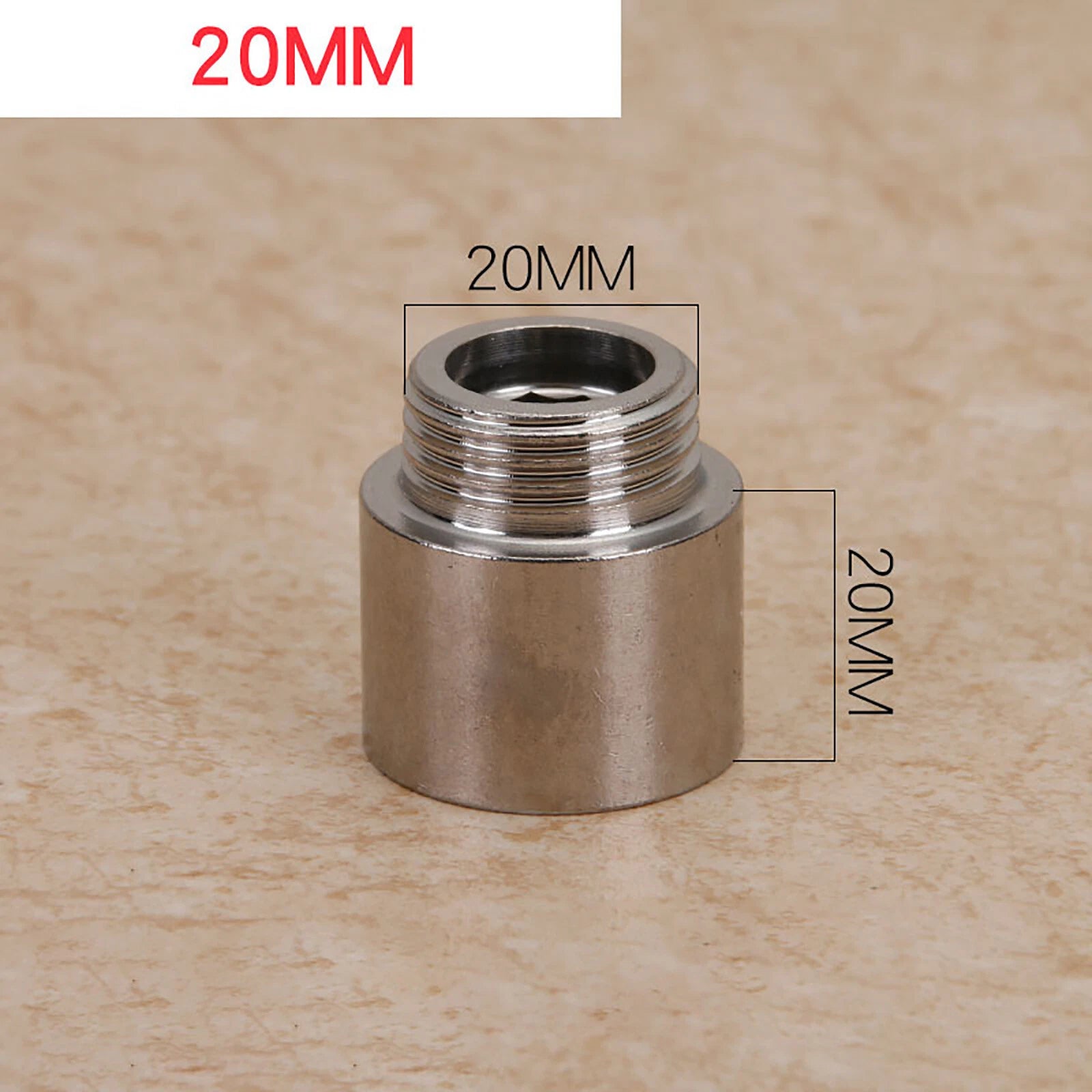 Stainless Steel Tap Extension Connector — Male x Female Pipe Fitting Adapter