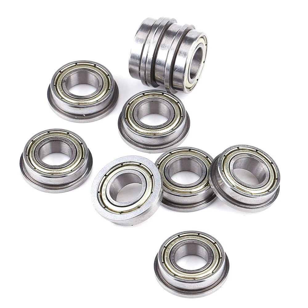 Miniature Metal Flanged Bearings Double Shielded Ball Bearing ZZ Type ID 2mm-8mm