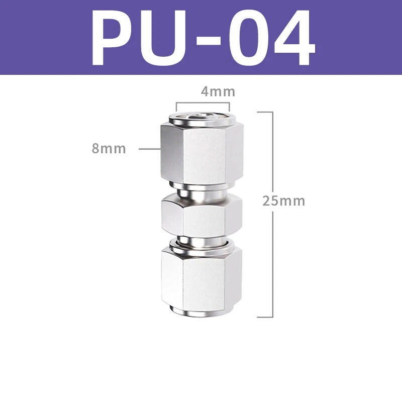 Stainless Steel Compression Coupling Fittings for Pipe — 4mm to 16mm